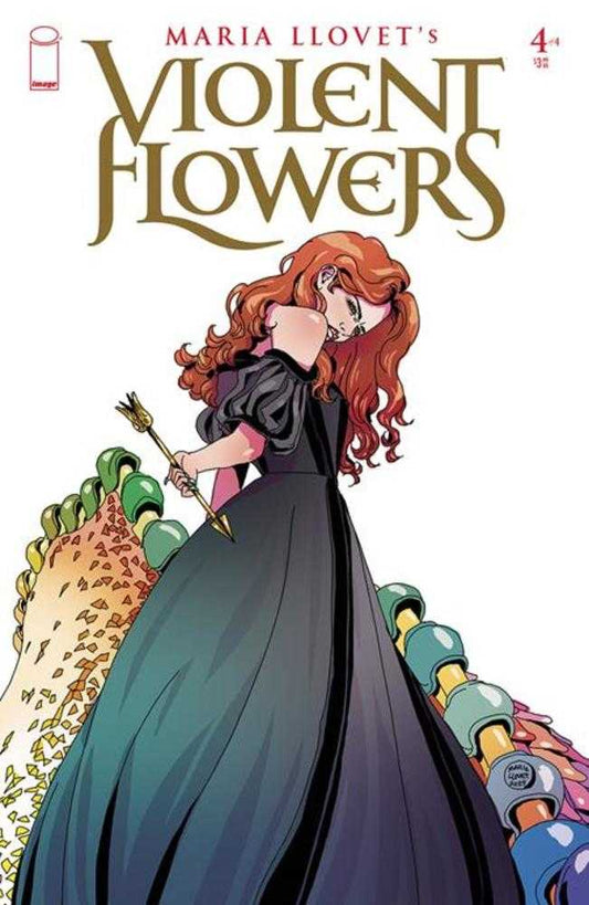 Violent Flowers #4 (Of 4) Cover B Maria Llovet Black Dress Variant (Mature)