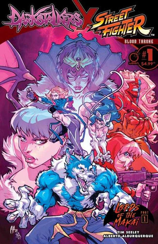 Darkstalkers X Street Fighter Blood Throne #1 (One Shot) Cover A Alberto Alburquerque