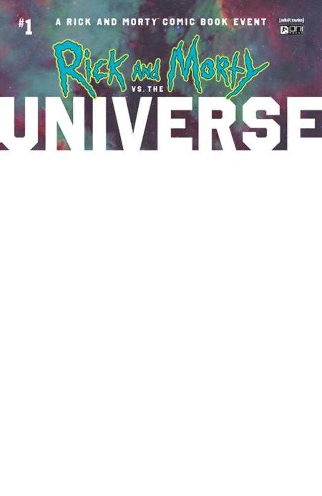 Rick And Morty vs The Universe #1 (Of 4) Cover D Blank Sketch Variant