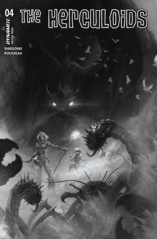 Herculoids #4 Cover L Foc 7 Copy Variant Edition Mattina Black & White