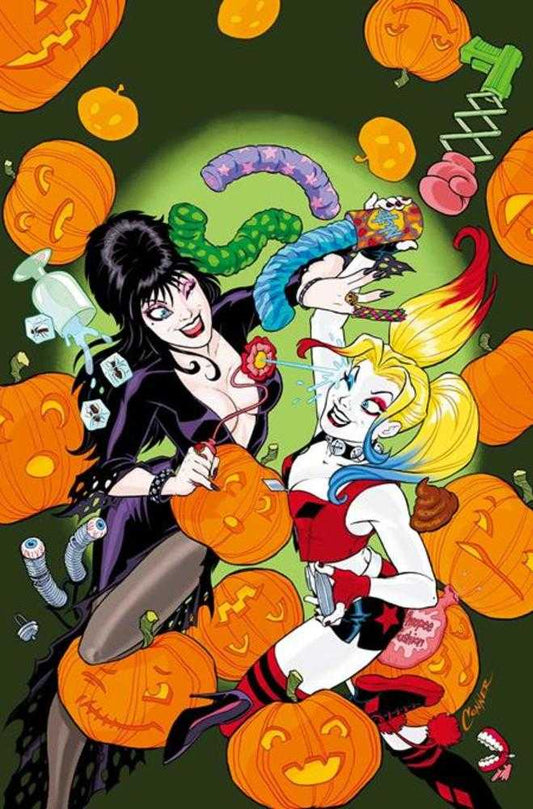 Harley Quinn X Elvira #1 Cover L Amanda Conner Limited Full Art Variant