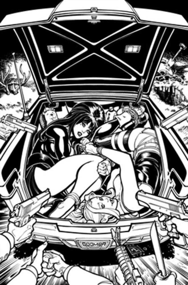 Harley Quinn X Elvira #2 Cover O Chad Hardin 1:15 (PRESALE 12/3/25)