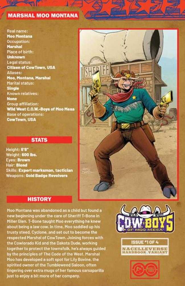 Wild West Cow-Boys Of Moo Mesa #1 (Of 4) Cover D Gavin Smith Handbook Variant