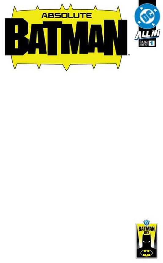 Batman Day 2025 - Absolute Batman #1 Cover C Blank Variant
