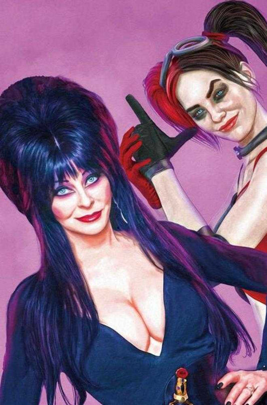 Harley Quinn X Elvira #1 Cover Za Spears Pink 1:15 (PRESALE 10/1/25)