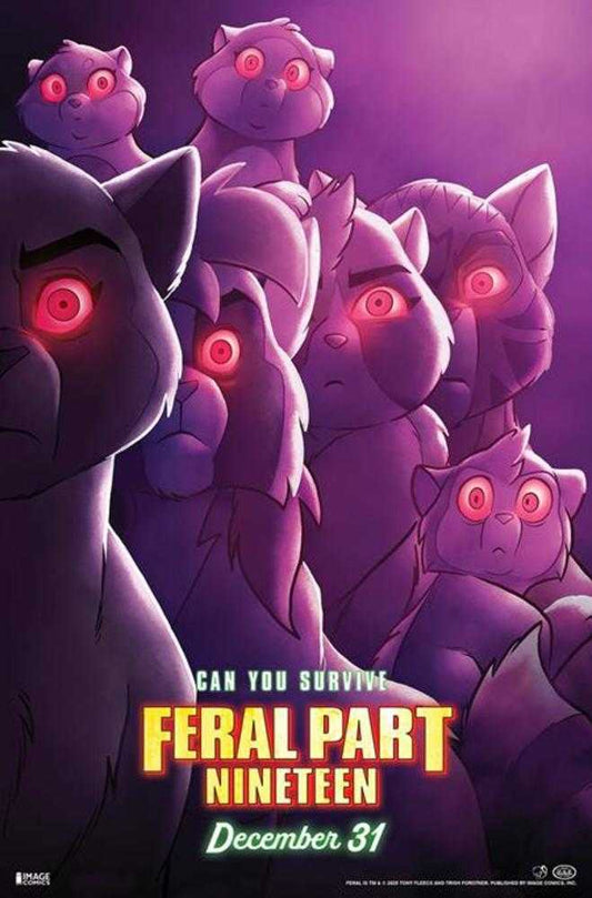 Feral #19 Cover B Tony Fleecs & Trish Forstner Movie Poster Homage Variant