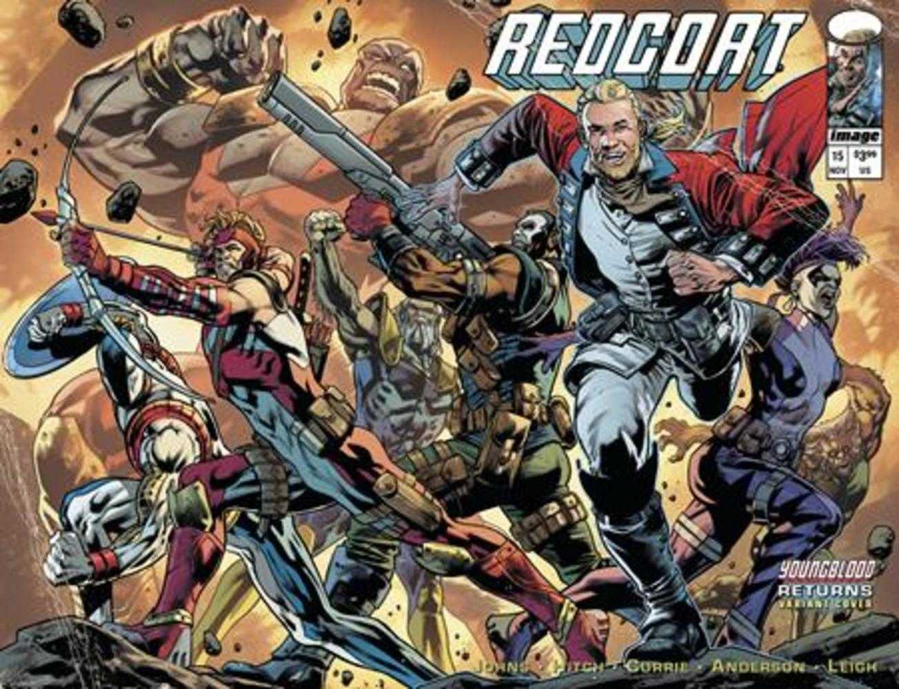 Redcoat #15 Cover D Bryan Hitch Youngblood Team Up Wraparound Variant