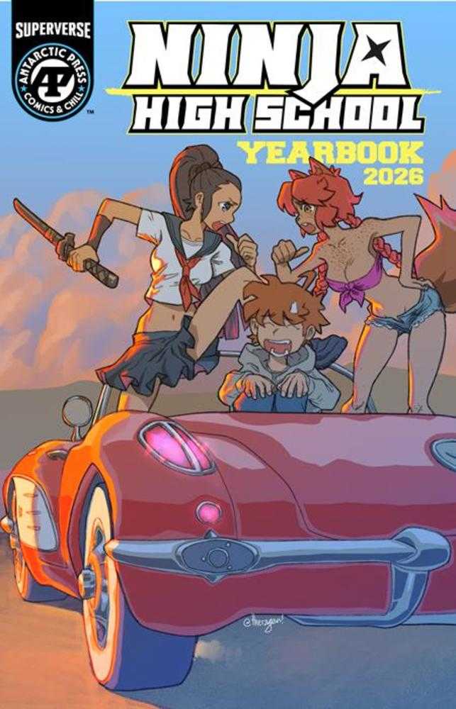 Ninja High School Yearbook 2026 Cover B Daniel Coronado Fire Horse Variant
