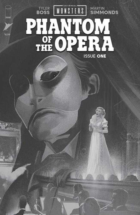 Universal Monsters Phantom Of The Opera #1 (Of 4) Cover D Black & White 1:25 (PRESALE 2/25/26)