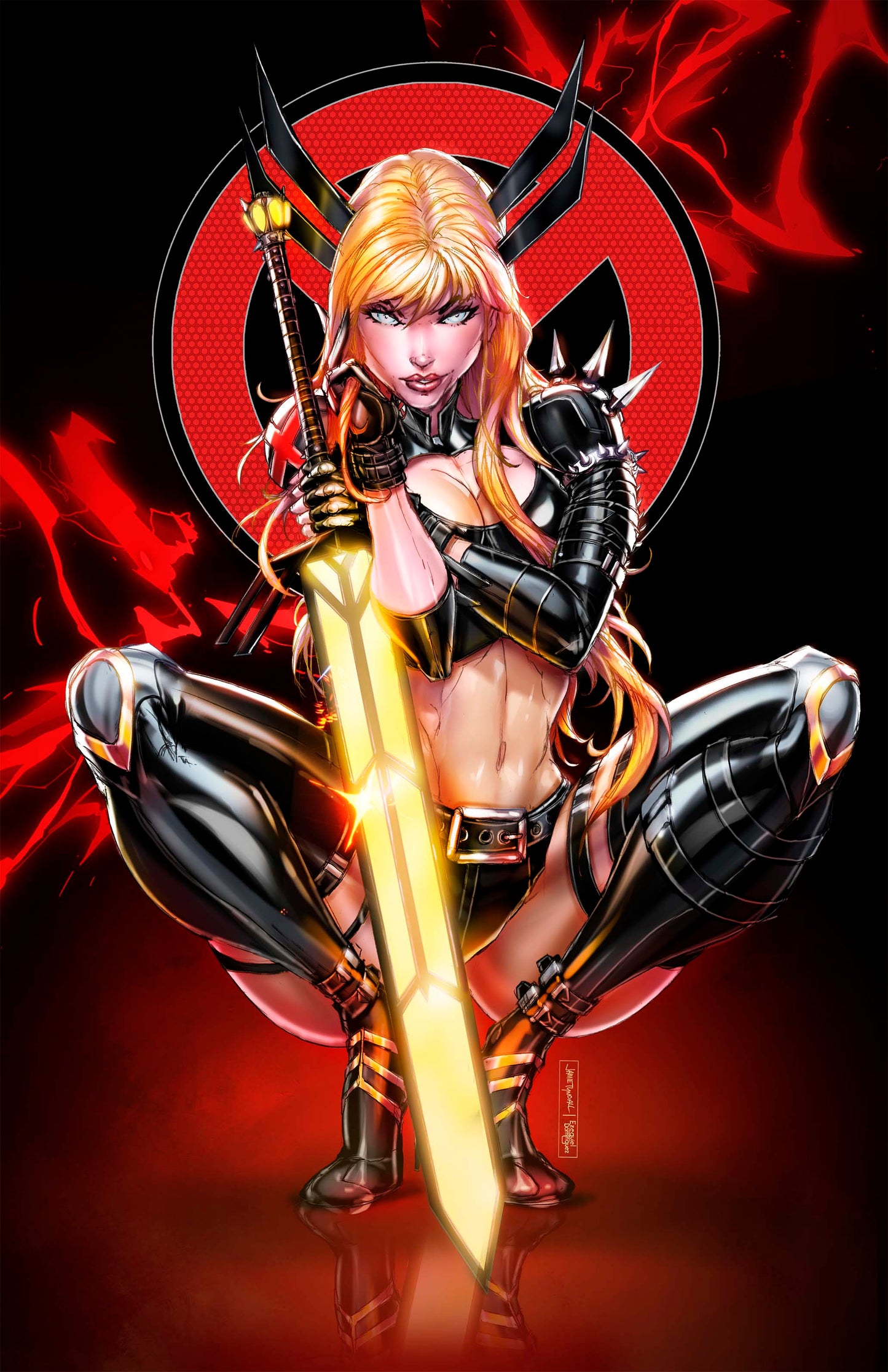 2025 Mutant Sorceress Red and Black Virgin Comic Cosplay Exclusive