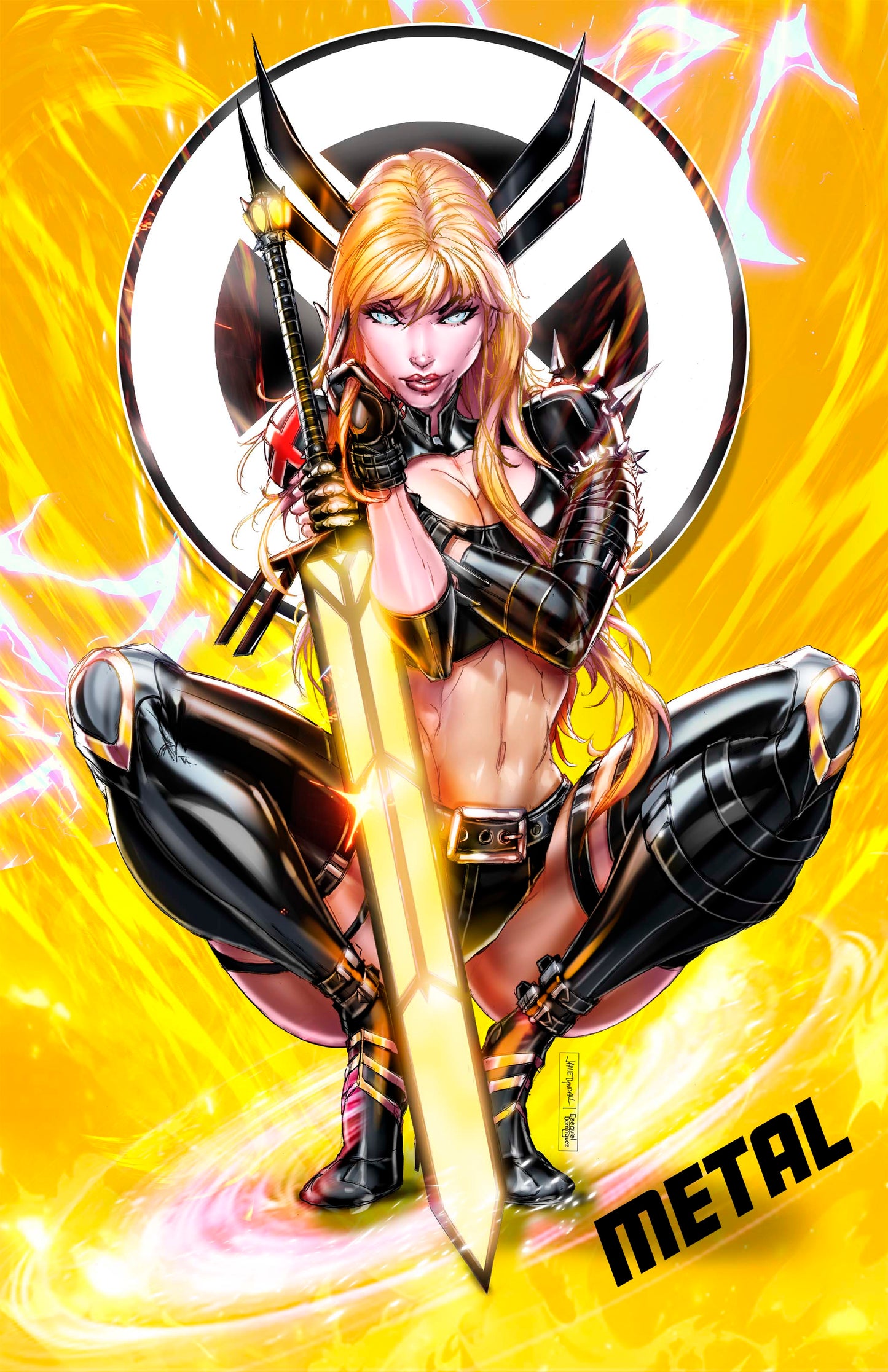 2025 Mutant Sorceress Yellow Metal Comic Cosplay Exclusive