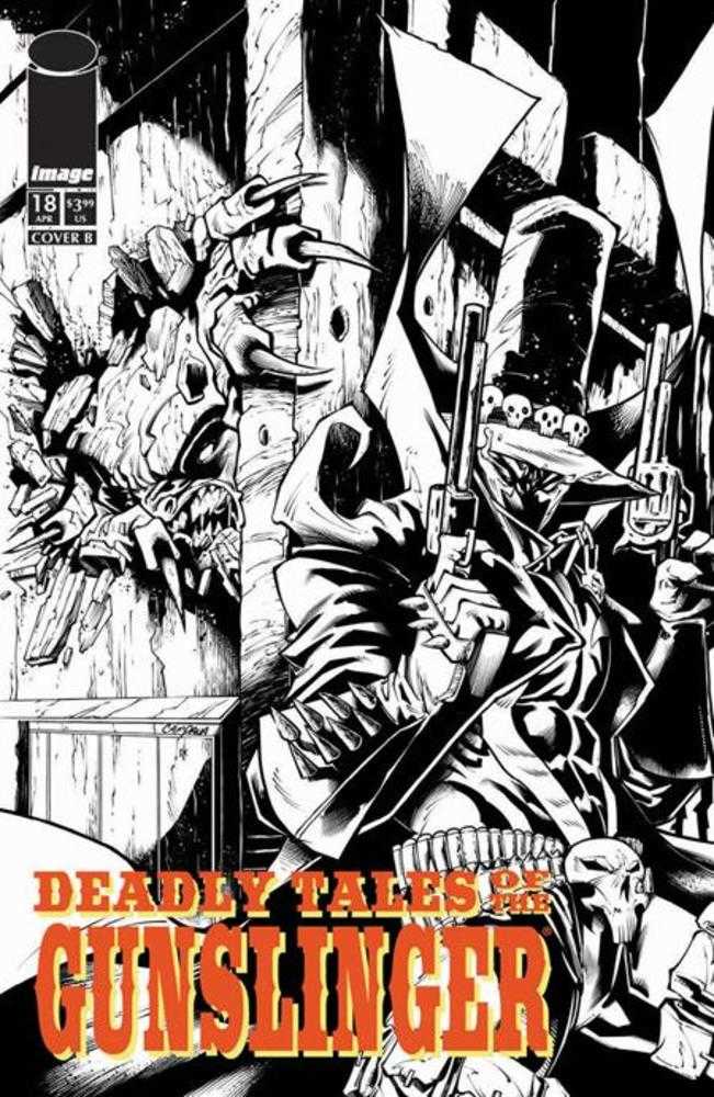 DEADLY TALES OF THE GUNSLINGER SPAWN #18 Cover B - CHRIS CAMPANA B&W VAR