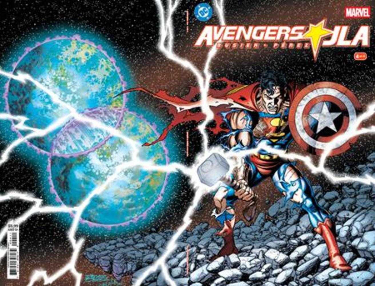 Avengers JLA #4 Facsimile Edition Facsimile Edition Cover A George Perez Wraparound