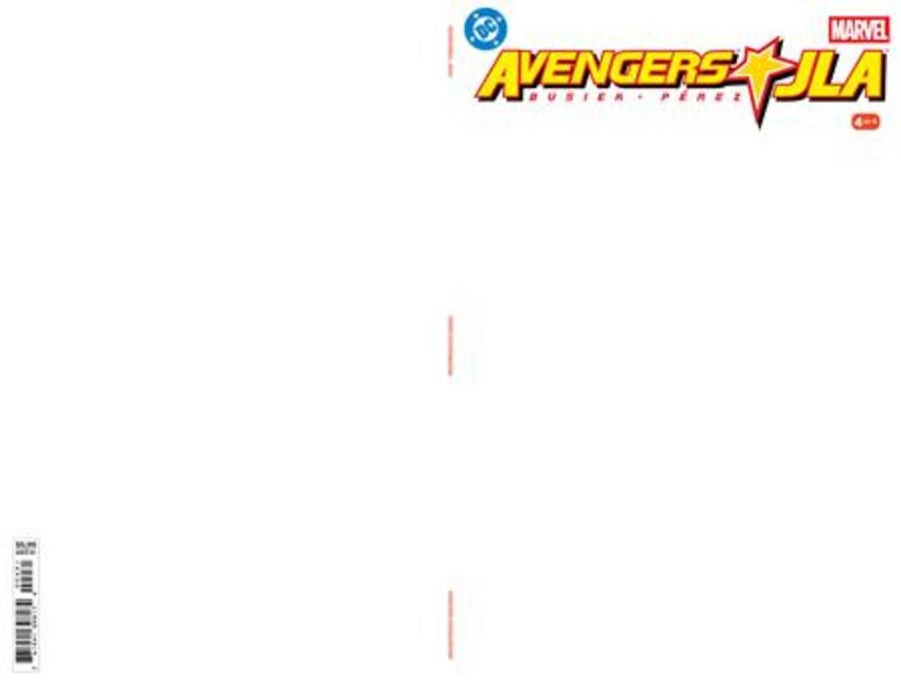 Avengers JLA #4 Facsimile Edition Facsimile Edition Cover C Blank Card Stock Var