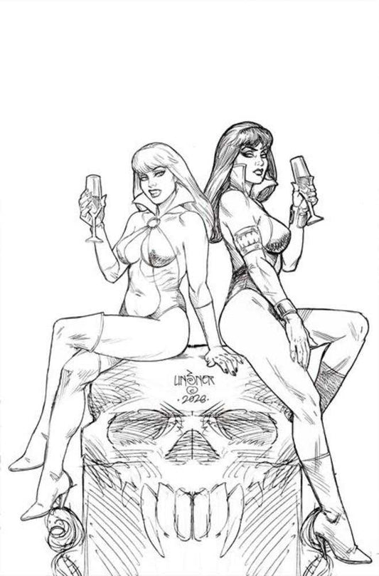 Vampirella (2026) #5 (PRESALE 8/26/26) 1:10 Cvr P Joseph Michael Linsner Line Art Virgin Var