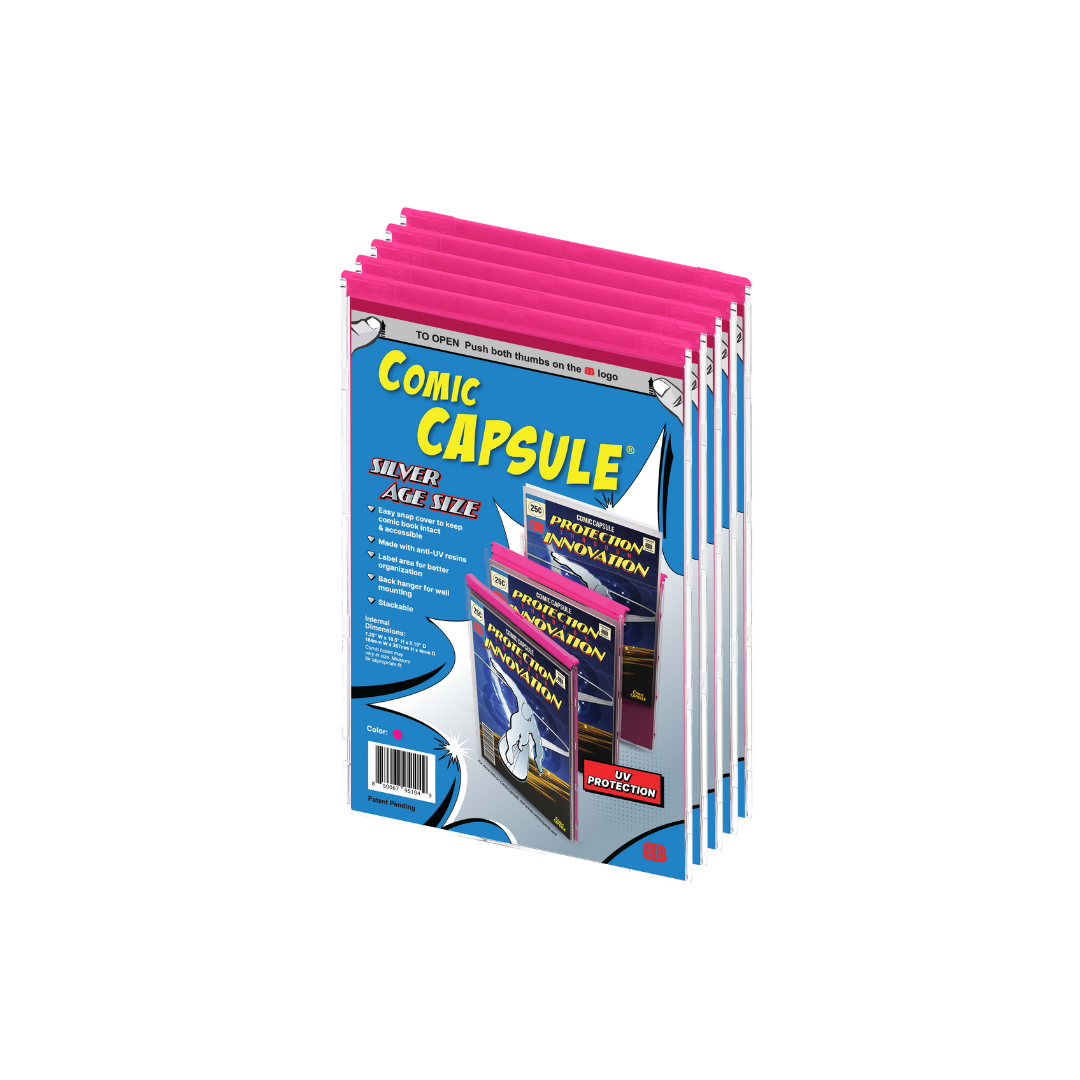 Pink SILVER Age Size ComicCapsule