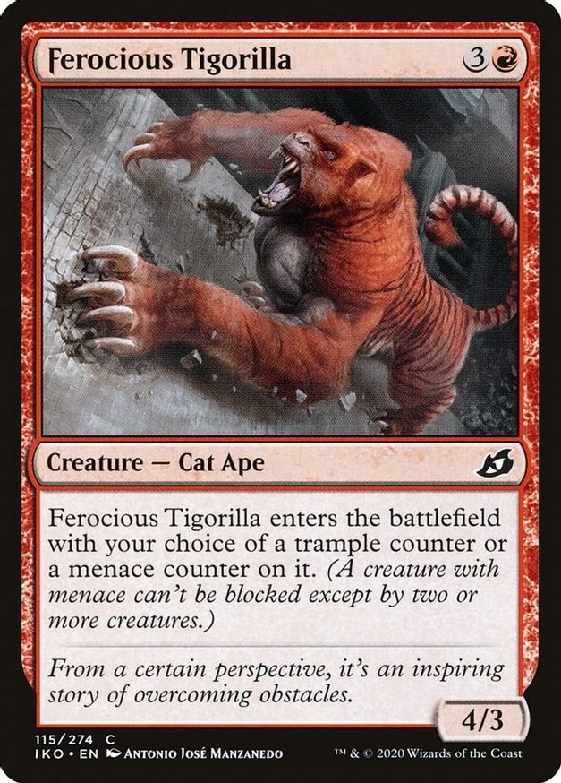 Ferocious Tigorilla | 115 | Ikoria: Lair of Behemoths