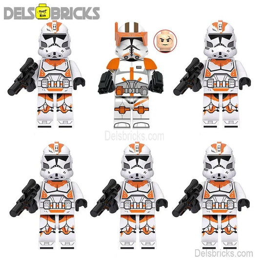212th Clone Troopers & Commander Cody Star Wars Lego Minifigures Custom Toys