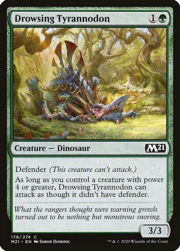 Drowsing Tyrannodon | 178 | Core Set 2021