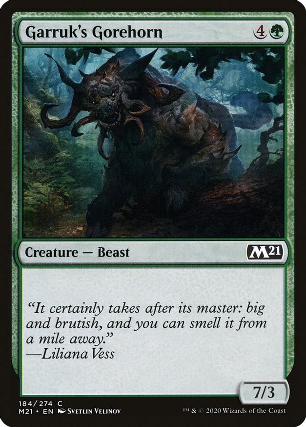 Garruk's Gorehorn | 184 | Core Set 2021