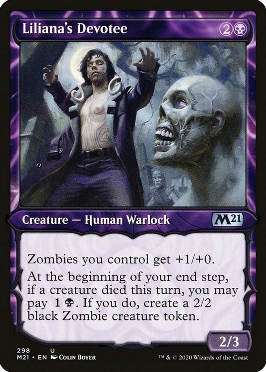 Liliana's Devotee (Showcase) | 298 | Core Set 2021