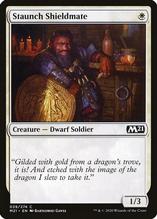 Staunch Shieldmate | 39 | Core Set 2021