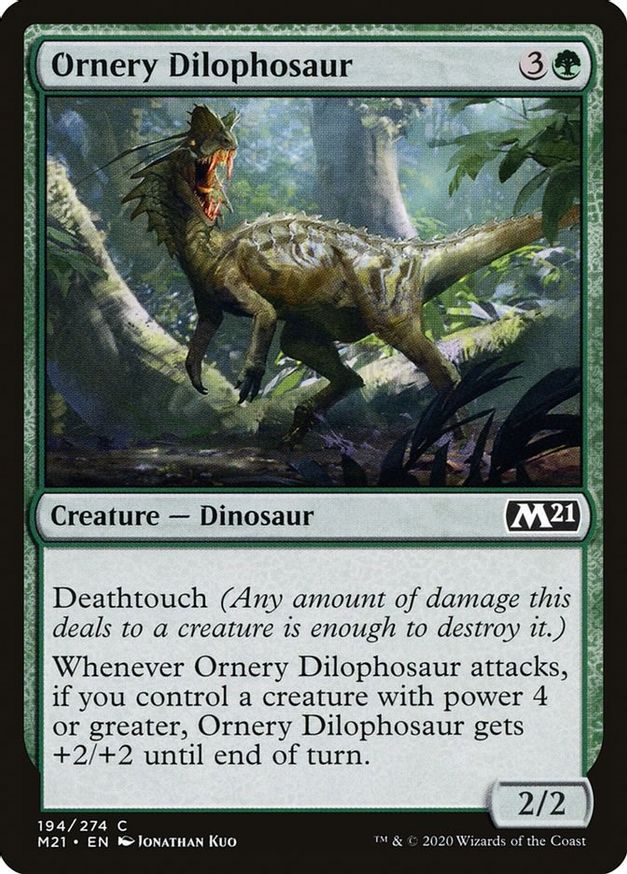 Ornery Dilophosaur | 194 | Core Set 2021