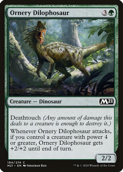 Ornery Dilophosaur | 194 | Core Set 2021