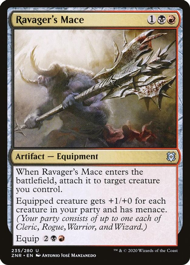 Ravager's Mace | 235 | Zendikar Rising