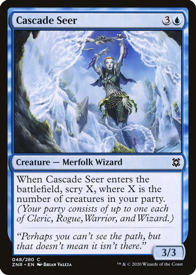 Cascade Seer | 48 | Zendikar Rising