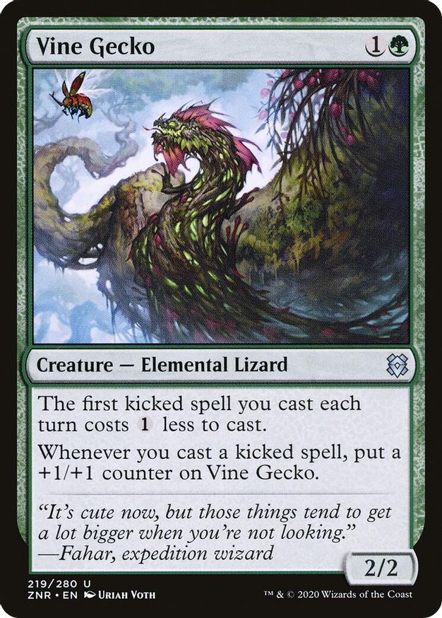 Vine Gecko | 219 | Zendikar Rising