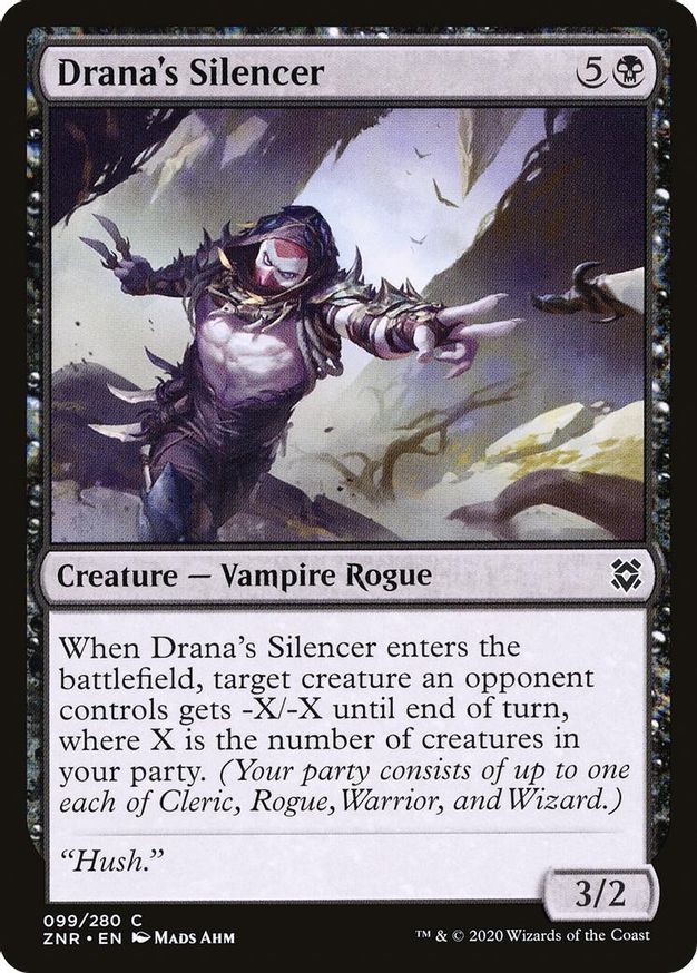 Drana's Silencer | 99 | Zendikar Rising