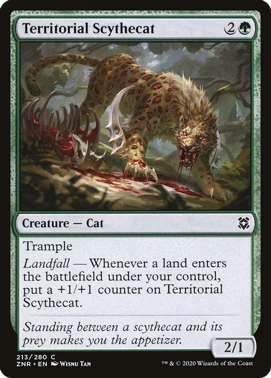 Territorial Scythecat | 213 | Zendikar Rising