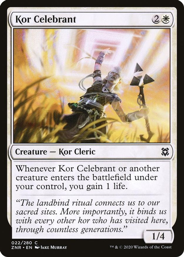 Kor Celebrant | 22 | Zendikar Rising