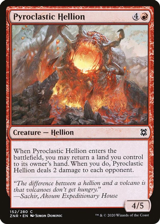 Pyroclastic Hellion | 152 | Zendikar Rising