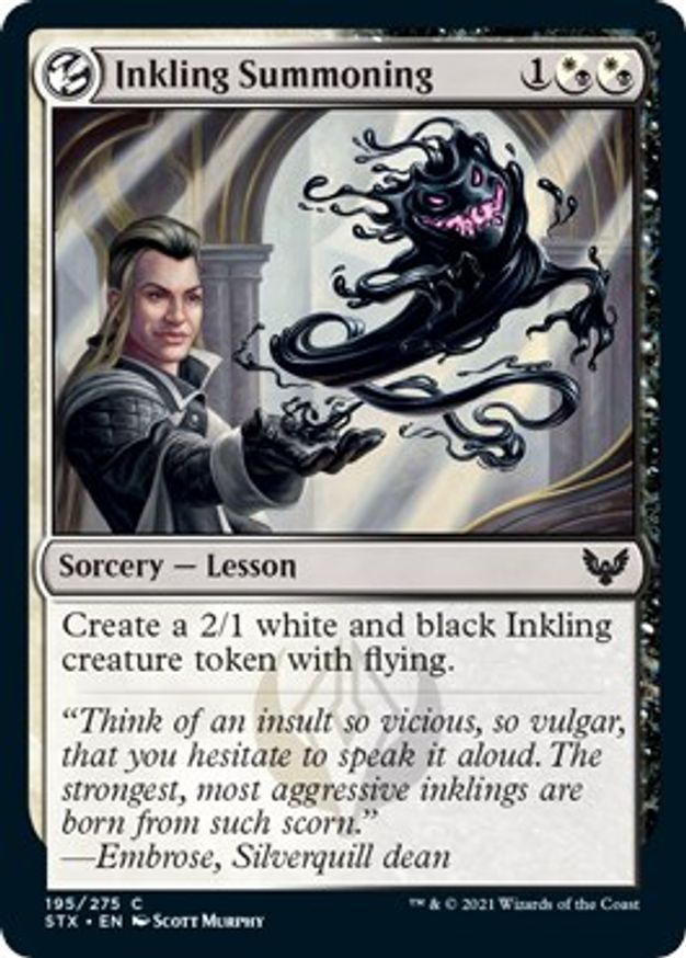Inkling Summoning | 195 | Strixhaven: School of Mages