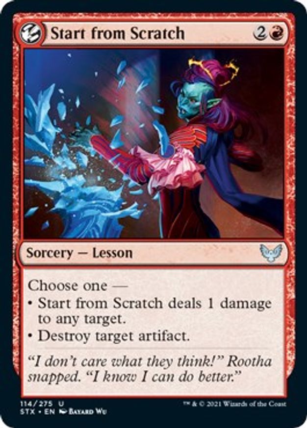 Start from Scratch | 114 | Strixhaven: School of Mages