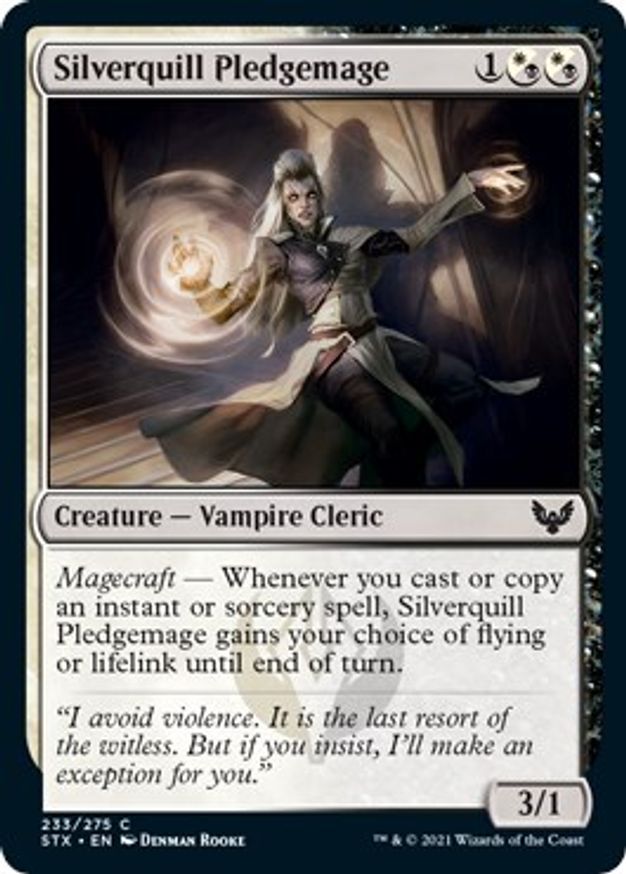 Silverquill Pledgemage | 233 | Strixhaven: School of Mages