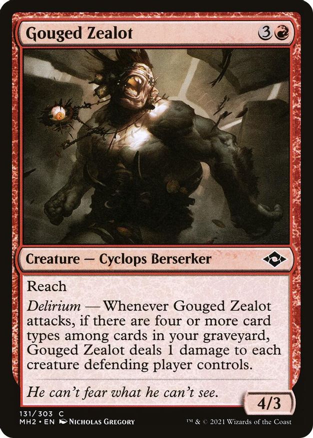Gouged Zealot | 131 | Modern Horizons 2