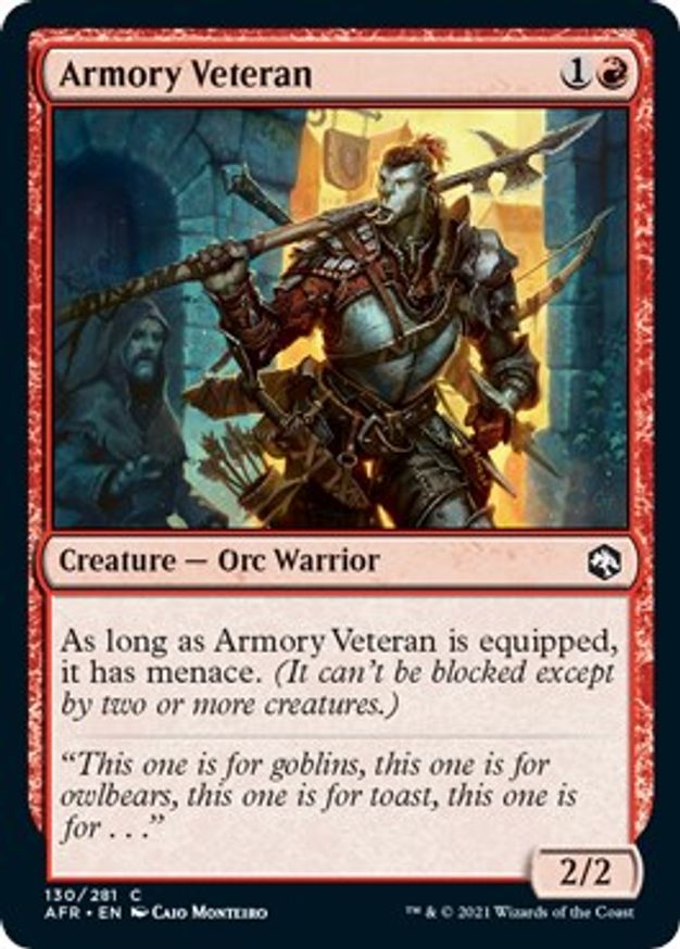 Armory Veteran | 130 | Adventures in the Forgotten Realms