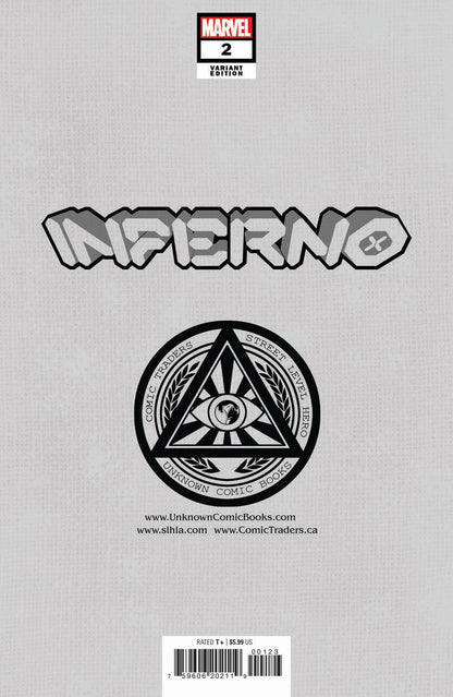 INFERNO #2 (OF 4) UNKNOWN COMICS DAVID NAKAYAMA EXCLUSIVE COLOR BLEED VAR (10/27/2021)