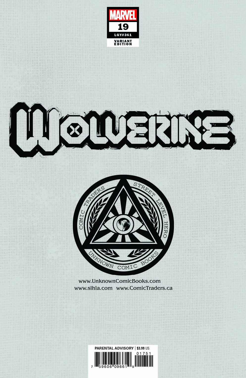 WOLVERINE #19 (MR) UNKNOWN COMICS ALAN QUAH EXCLUSIVE VIRGIN VAR (12/15/2021)