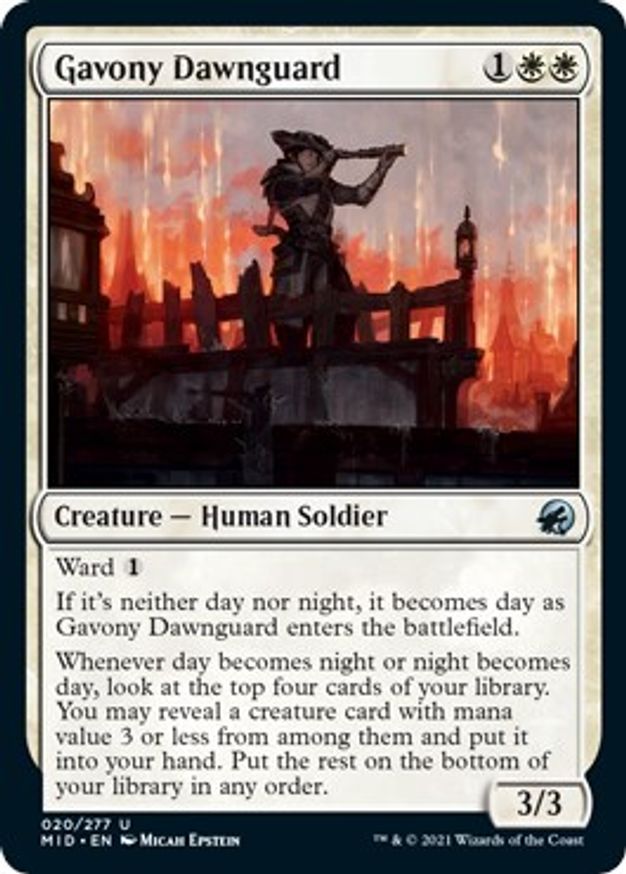 Gavony Dawnguard | 20 | Innistrad: Midnight Hunt