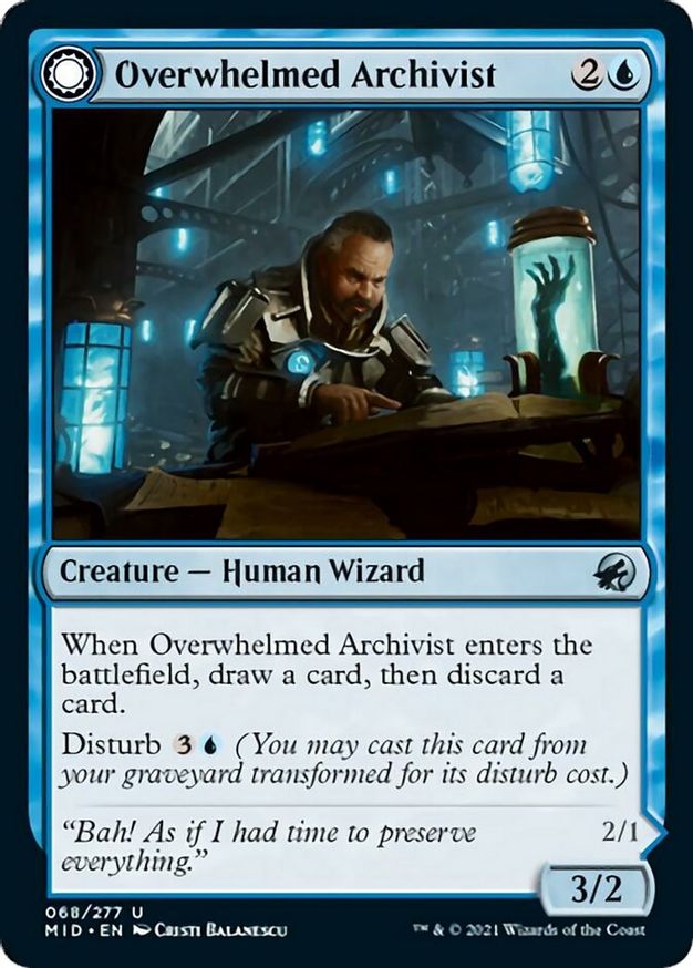 Overwhelmed Archivist | 68 | Innistrad: Midnight Hunt