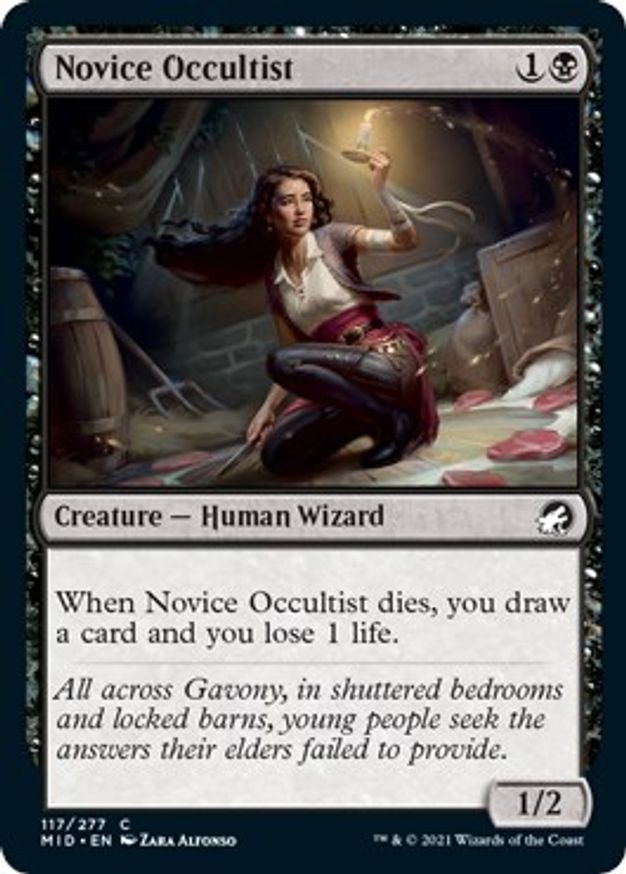 Novice Occultist | 117 | Innistrad: Midnight Hunt
