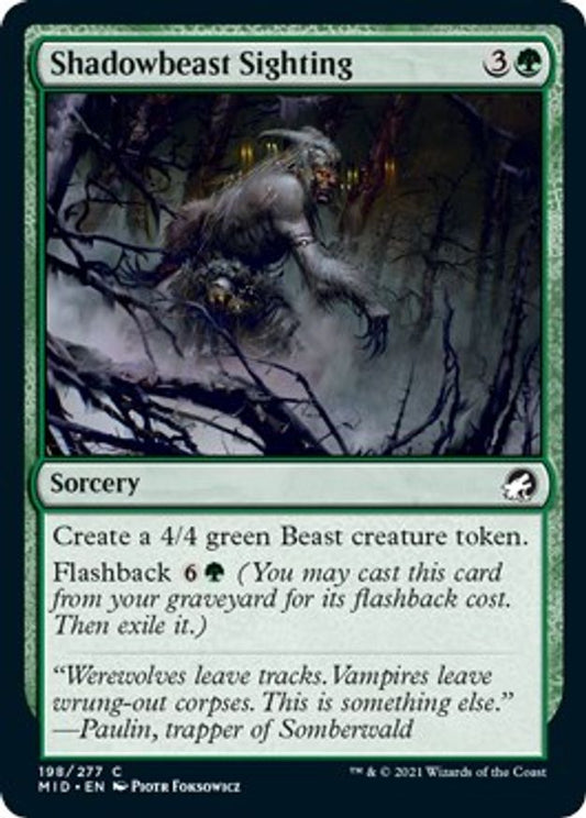 Shadowbeast Sighting | 198 | Innistrad: Midnight Hunt