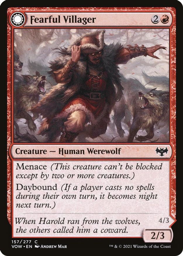 Fearful Villager | 157 | Innistrad: Crimson Vow