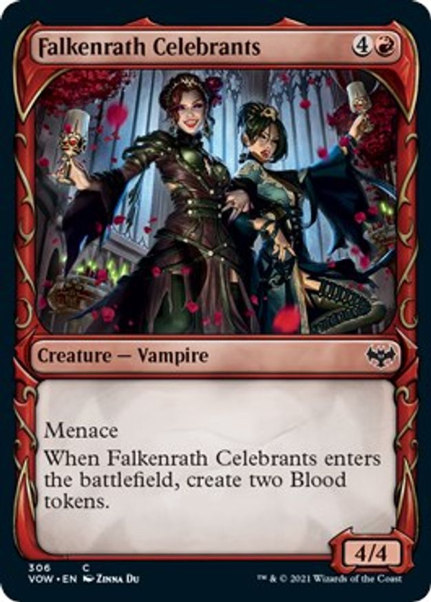 Falkenrath Celebrants (Showcase) | 306 | Innistrad: Crimson Vow