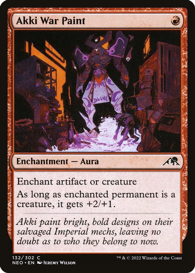 Akki War Paint | 132 | Kamigawa: Neon Dynasty