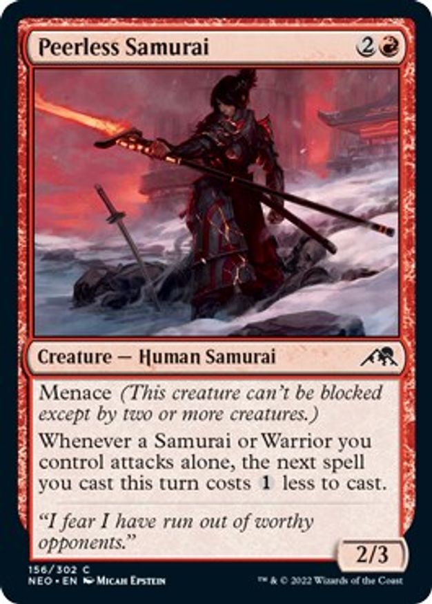 Peerless Samurai | 156 | Kamigawa: Neon Dynasty